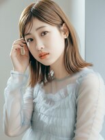 フレイムス ヘアアンドリラックス 赤羽店(Frames hair&relax) 透明感ベージュ20代30代40代◎前髪あり小顔外ハネミニボブ赤羽