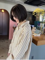 アルヴァ(ALVA)&nbsp;顔まわりレイヤー×ボブ【那覇美容室ALVA】