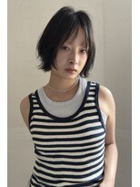 アンド(AND)&nbsp;レイヤーボブ　黒髪　髪質改善ストレート　中目黒 恵比寿 代官山