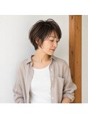 ミセスエレガントショートボブ　20代 30代 40代 50代 60代　ボブ