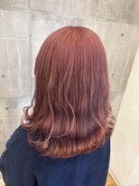 アトラ ハッピーヘアライフ 昭和町店(attra happyhairlife) ペールピンク×ウェーブスタイリング
