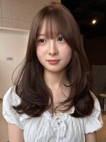チル 福井駅前店(Chill)&nbsp;ブラウンベージュ/透明感カラー/韓国レイヤー/顔周りカット/福井