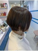 【MISA】小顔ショートボブのアッシュグレージュ 新宿
