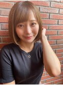 360°どこからでも可愛いボブ/くすみベージュ/大人ガーリー/小顔