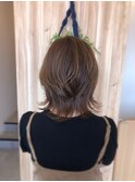20代30代★大人耳掛け☆無造作×切りっぱなしボブ