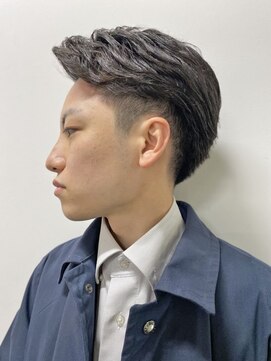 タカギ(TAKAGI) ビジネスショートパーマツーブロックサイドパートフェード50