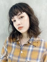 アイティーバイアルバム 下北沢店(IT by ALBUM)&nbsp;ゆるふわウェーブ_くびれヘアツートンカラーアースカラー_7833