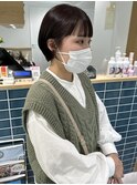 ［Ocean Hair&Life 水田］トレンドフルバング×カシスカラー