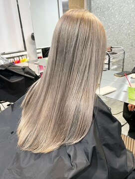 サンクプロジェクト(cinq PROJECT) ダブルカラーインナーカラーミルクティーベージュローライト韓国