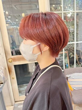 ネオリーブアイム 横浜西口店(Neolive aim) ピンクベージュ似合わせマッシュショートボブうざバング前髪