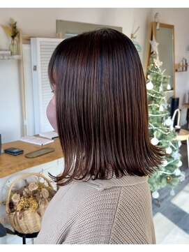 レポ(LEPO) 柔らかいレイヤースタイルと髪質改善ストレート