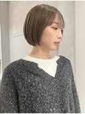 【 YOKE 】ミニボブぱっつんグレージュ透明感