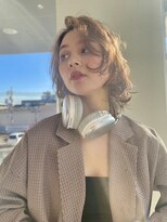 エムスラッシュ アヴェダ 自由が丘(M.SLASH AVEDA)&nbsp;ルーズボブ/ラフパーマ/くせ毛風/シルキーベージュ