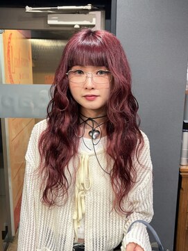 ボアップ 京橋店(boappu) #エクステ#プルエクステ#ボルドー#レッドカラー