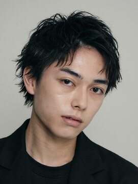 レタッチバイフィフス(RETOUCH by fifth) ビジネスショートツイストスパイラルパーマツーブロック刈り上げ