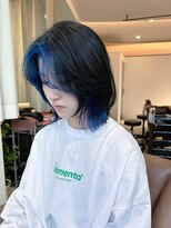 アンス 大阪梅田(ANs.)&nbsp;インナーカラーフェイスフレーミングレイヤーカット　うる艶ヘア