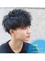 ブレイズ(BLAZE)&nbsp;黒髪マッシュスパイラルパーマ