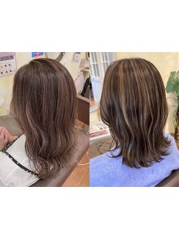 白髪染め卒業!白髪を活かすハイライトで明るく上品に,年齢を重ねる喜びを実感*[成田/ハイライト/学割U24]