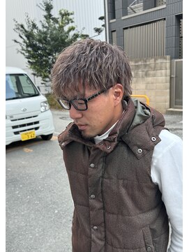 ラニヘアサロン(lani hair salon) メンズカット/グレージュ/ベージュカラー/ブリーチ/メンズパーマ