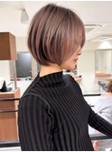 ハイライトバレイヤージュダブルカラーショートカット30代40代