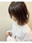 ＠ウルフカットミディアムウルフレイヤーボブ外ハネボブ