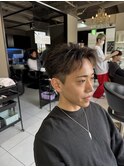 フェザーショート　フェザーパーマ　海老名パーマ　メンズカット