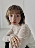 大人可愛い20代30代40代小顔ショートボブ丸み前下がりベルボブ