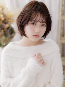 カバーヘア ブリス 戸田公園西口店(COVER HAIR bliss)&nbsp;大人ガーリー丸みボブひし形レイヤーカットa戸田公園30代40代