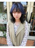 【ネイビー×ブラック】カールスタイル☆