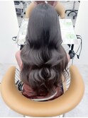 ミニウルフレイヤーカット顔周りカット前髪カット韓国ロング