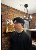 シャドウパーマセンターパート