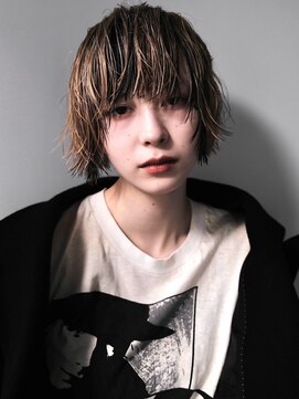 レジュアル(RESSUAL) mush bob/contrast color