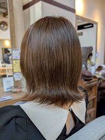 ヘアリゾート粋 ウナム 新宿東口店(enam) くびれミディ/ライトブラウン/艶髪