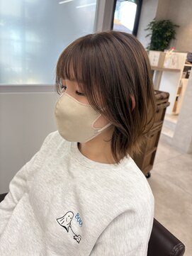 ルート バイ パルタージュ 大宮駅東口店(Root by PaRtage) ボブレイヤー/艶カラー/マロンベージュ