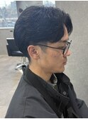 MEN’S HAIR/サーフカール/刈り上げセンターパート/新田