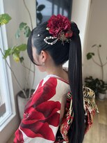 ルシードスタイル ムースユイット(LUCIDO STYLE mousse8) 【成人式】ポニーテールアレンジ