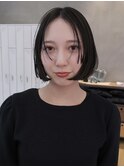 ボブ/タッセルボブ/暗髪カラー