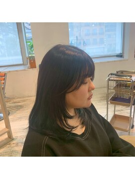 アシャ ヘアー ソリューション 神戸店(asha hair solution) イメチェン/ピンクベージュ/アンブレラカラー/前髪/摂津本山