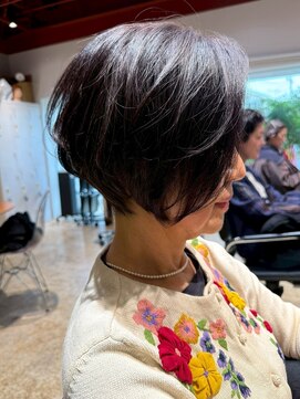 ナチュラル ヘアーデザイニング(Natural hair designing) 立体感シルエット/大人ボブ/ショコラグレージュ/エイジングケア