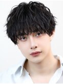 ラウンドマッシュゆるふわ波打ちツイストパーマ
