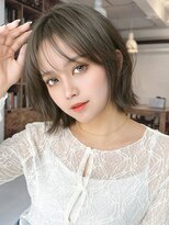 アグ ヘアー キース 那須塩原店(Agu hair keith)&nbsp;《Agu hair》小顔レイヤーボブ×フォレストグレージュ