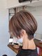 ヘアークリエイト マァーノ(Hair create mano)の写真/【白髪ぼかし/細ハイライト】「ショート迷子卒業360°美シルエットショート」後ろ姿まで美しい大人ショート