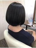 シンプルなボブスタイル♪カット+縮毛矯正+トリートメント