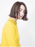 外ハネBob 深いベージュアッシュ