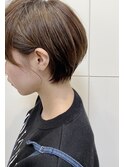 ○ハイライト×丸みショート