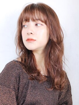 アイティー バイ アルバム 中野店(IT by ALBUM) ナチュラルレイヤー_オリーブカラーハイライトカラー_86676