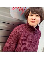 ヘアメイク マルナ 本店(HAIR MAKE MALUNA)&nbsp;【MALUNA ヒマワリ】横顔美人ショート