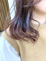 クオリス 上板橋店(QUALIS) ラベンダーブラウン 暖色系 ピンクブラウン ニュアンスカール