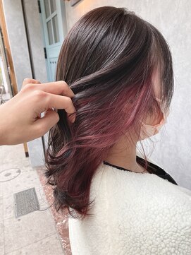 ノア(noa) グレージュ×ピンクラベンダー