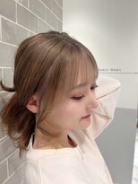 ラルムバイシー 新宿(LARME by Sea)&nbsp;韓国顔周りカット×ハイトーンミルクティー【新宿　オージュア】